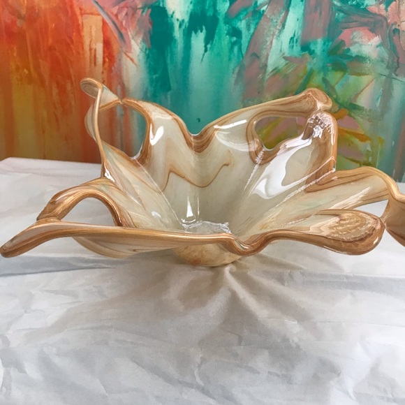 Murano Other - Lavorazione Arte Murano blown glass dish NEW